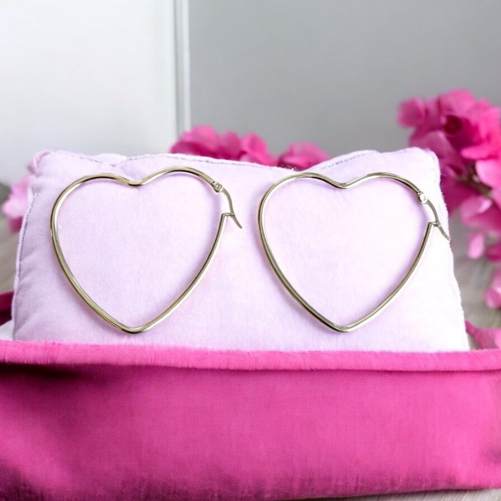🆕 Heart Earrings Stainless Steel